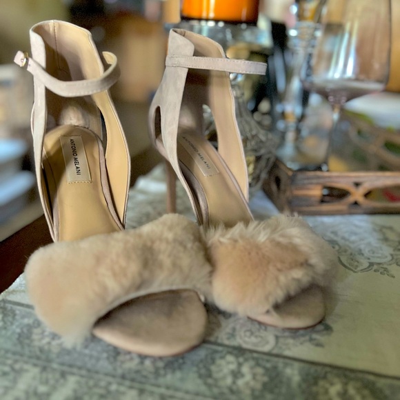 ANTONIO MELANI Shoes - Blush suede heels